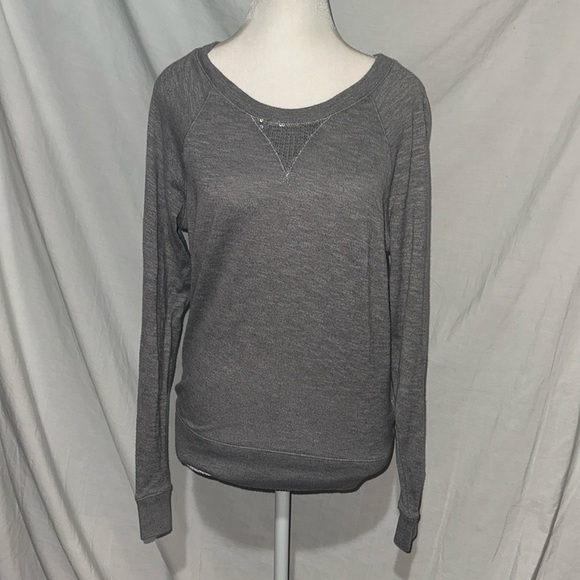 gray Aerie sweater with iridescent sequins size medium - Picture 1 of 5